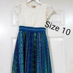 Summed Ocean colors dress